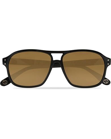 Gucci GG0475S Sunglasses Black/Brown