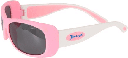 Baby Banz Oculos de Sol Flexerz de Baby Banz - Rosa/Branco