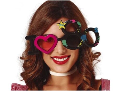 Disfrazzes Óculos Divertidos I Love 80