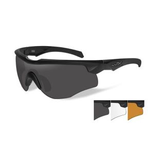 Wiley X WileyX Rogue Comm Grey/Clear/Rust Matte Black Frame