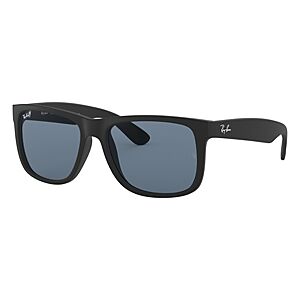 Ray-Ban Justin Square Sunglasses, 54mm  - Black/Blue Solid