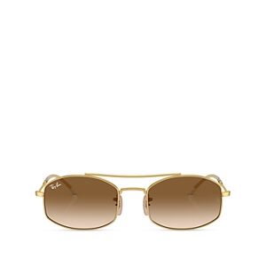 Ray-Ban Oval Sunglasses, 54mm  - Gold/Brown Gradient