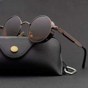 TodayDeal Metal Steampunk Sunglasses Men Women Fashion Round Glasses Brand Designer Vintage Sun Glasses High Quality Oculos de sol