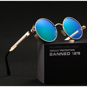 Roman Sunglasses Punk Steam Sunglasses For Men Vintage Polarized Eyeglasses Unisex Classic Round Frame Glasses