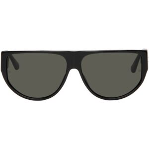 LINDA FARROW Black Elodie Sunglasses  - BLACK/ YELLOW GOLD/ - Size: UNI - male