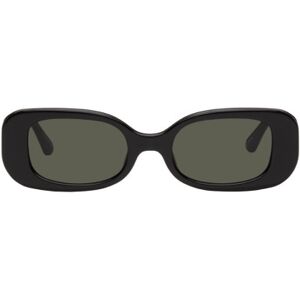 LINDA FARROW Black Lola Sunglasses  - BLACK/ YELLOW GOLD/ - Size: UNI - male