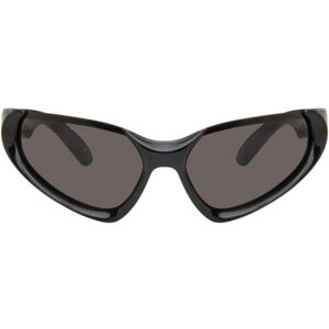 Balenciaga Black Exaggerated Sport Goggle Sunglasses  - 001 Black - Size: UNI - female