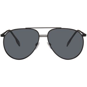 Burberry Black Aviator Sunglasses  - BLACK/POLAR GREY - Size: UNI - male