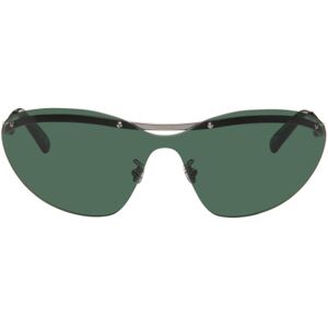 Moncler Silver Carrion Sunglasses  - SILVER, GREEN / GREE - Size: UNI - male