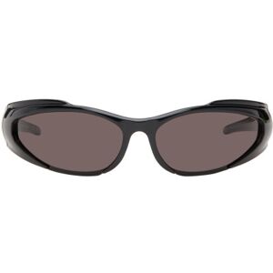 Balenciaga Black Oval Sunglasses  - 001 Black/Black/Grey - Size: UNI - female