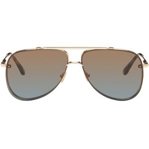 TOM FORD Gold Leon Sunglasses  - 30F DEEP GOLD/BROWN - Size: UNI - male