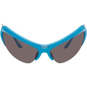 Balenciaga Blue Wire Cat Sunglasses  - LIGHT-BLUE-SILVER-GR - Size: UNI - male