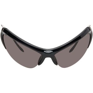 Balenciaga Black Wire Cat Sunglasses  - BLACK-SILVER-GREY - Size: UNI - male