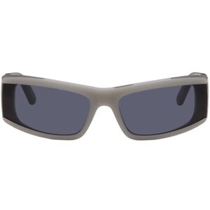 Balenciaga Gray Rectangular Sunglasses  - GREY-GREY-BLUE - Size: UNI - male