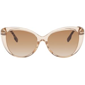 Burberry Brown Round Cat-Eye Acetate Sunglasses  - 408813 Crystal Cipri - Size: UNI - female