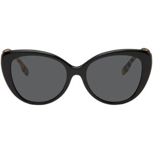 Burberry Black & Beige Check Sunglasses  - 385387 Black - Size: UNI - female