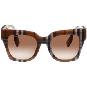Burberry Brown Oversize Acetate Sunglasses  - 396713 Check - Size: UNI - female
