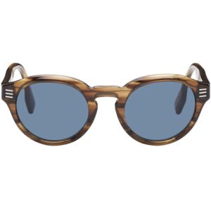 Burberry Brown Stripe Sunglasses  - 409680 HAVANA - Size: UNI - male