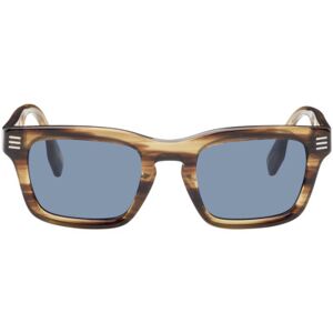Burberry Brown Stripe Square Sunglasses  - 409680 HAVANA STRIPE - Size: UNI - male