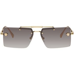 Versace Gold Medusa Sunglasses  - 10028G GOLD - Size: UNI - male