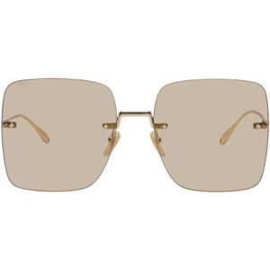 Gucci Gold Oversized Square Rimless Sunglasses  - 003 Gold - Size: UNI - female