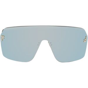 Fendi Gold Fendi First Crystal Sunglasses  - SOLID BLUE/SILVER FL - Size: UNI - male