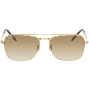 Ray-Ban Gold New Caravan Sunglasses  - 001/51 Arista - Size: UNI - male