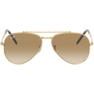 Ray-Ban Gold New Aviator Sunglasses  - 001/51 Arista - Size: UNI - male