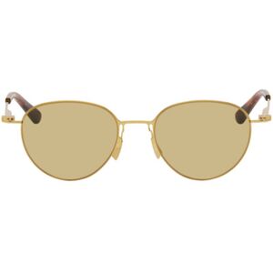 Bottega Veneta Gold Ultrathin Panthos Sunglasses  - 004 GOLD - Size: UNI - female