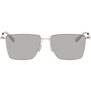 Bottega Veneta Silver Ultrathin Rectangular Sunglasses  - 003 SILVER - Size: UNI - female