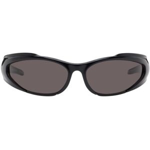 Balenciaga Black Reverse Xpander Rectangle Sunglasses  - BLACK-BLACK-GREY - Size: UNI - male