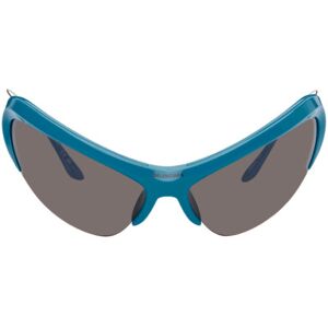 Balenciaga Blue Wire Cat-Eye Sunglasses  - LIGHT-BLUE-SLVR-GRY - Size: UNI - male