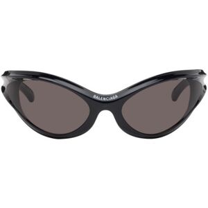 Balenciaga Black Dynamo Round Sunglasses  - BLACK-BLACK-GREY - Size: UNI - male