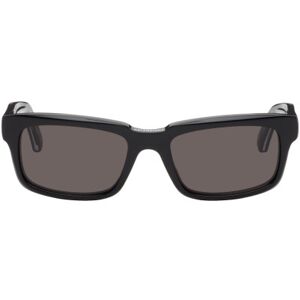 Balenciaga Black Rectangular Sunglasses  - BLACK-BLACK-GREY - Size: UNI - male