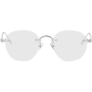 Cartier Silver 'Signature C de Cartier' Sunglasses  - SLVR-SLVR-TRNSPRNT - Size: UNI - male