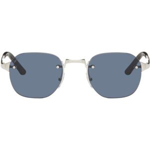 Cartier Silver Square Sunglasses  - SILVER-SILVER-BLUE - Size: UNI - male