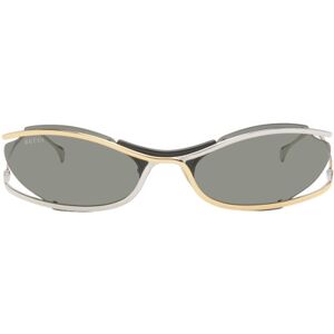 Gucci Silver & Gold Cat Eye Sunglasses  - 001 Gold/Gold/Grey - Size: UNI - female