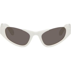 ALAÏA White Cat-Eye Sunglasses  - 002 White - Size: UNI - female