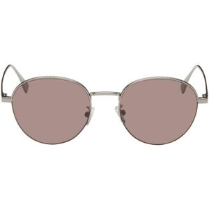 Fendi Pink & Silver Fendi Travel Sunglasses  - SHINY LIGHT RUTHENIU - Size: UNI - male