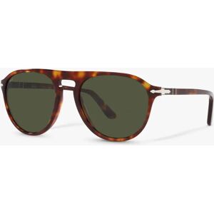 Persol PO3302S Unisex Aviator Sunglasses, Havana/Green - Havana/Green - Male