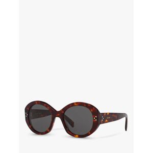 Celine CL40240I Women's Oval Sunglasses, Tortoise/Grey - Tortoise/Grey - Female