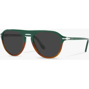 Persol PO3302S Unisex Aviator Sunglasses, Green/Havana Chiara - Green/Havana Chiara - Male