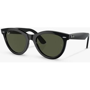 Ray-Ban RB2241 Unisex Wayfarer Way Sunglasses, Black/Green - Black/Green - Male