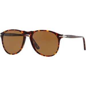 Persol PO9649S Polarised Aviator Frame Sunglasses, Havana - Havana - Male