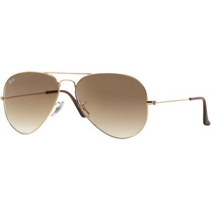 Ray-Ban RB3025 Aviator Sunglasses - Gold/Light Brown Gradient - Male