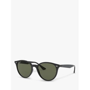Ray-Ban RB4305 Unisex Polarised Sunglasses - Black/Green - Male