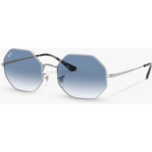 Ray-Ban RB1972 Unisex Octagonal Sunglasses, Silver/Blue Gradient - Silver/Blue Gradient - Male