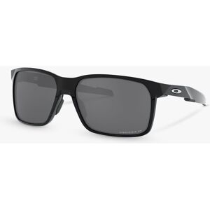 Oakley OO9460 Men's Portal X Prizm Polarised Square Sunglasses - Polished Black/Grey - Male