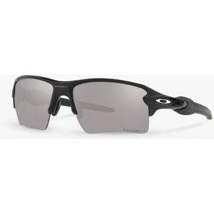 Oakley OO9188 Men's Flak 2.0 XL Prizmâ„¢ Polarised Rectangular Sunglasses - Matte Black/Grey - Male