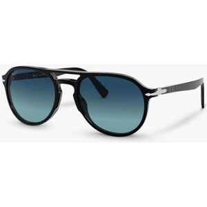 Persol PO3235S Women's Polarised Aviator Sunglasses, Black/Blue Gradient - Black/Blue Gradient - Female